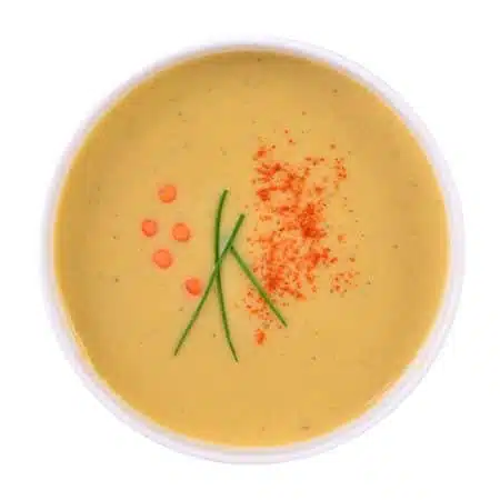 Vöröslencse krémleves