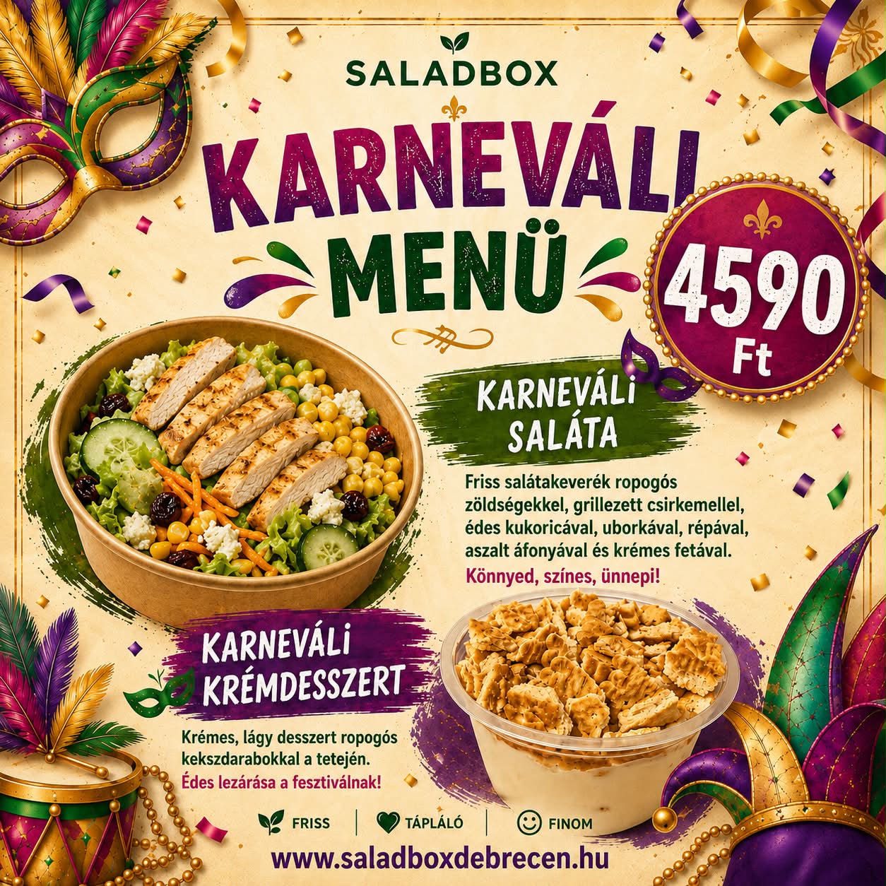 Karneváli menü